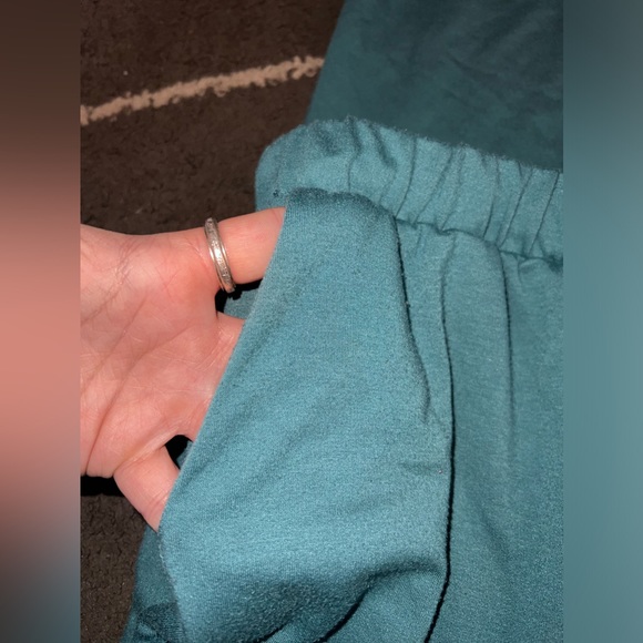 Zenana Soft French Terry Teal Lounge Joggers With Pockets Size 3x - Picture 3 of 7